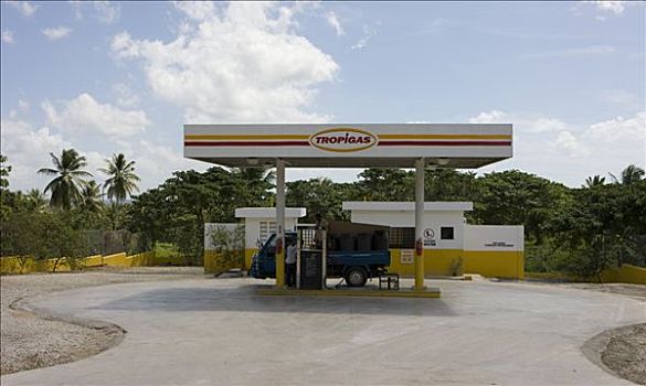 加油站,多米尼加共和国,加勒比海