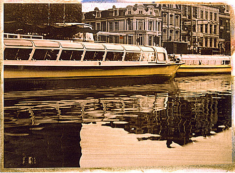 船,运河,阿姆斯特丹