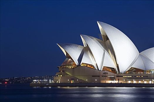 澳大利亚,新南威尔士,悉尼,光亮,悉尼歌剧院,港口