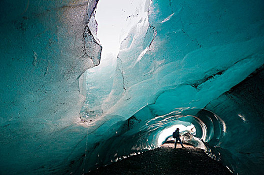 冰河,洞穴,冰岛,欧洲