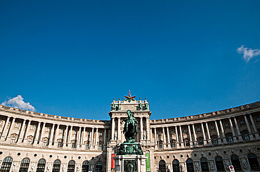 霍夫堡,新,皇家,宫殿,英雄广场,维也纳,奥地利,欧洲