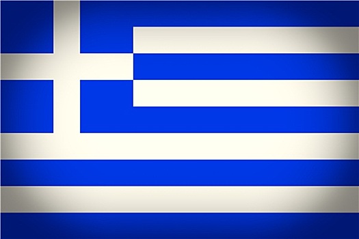 复古,看,希腊,旗帜