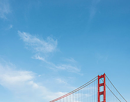 局部,风景,金门大桥,旧金山,美国