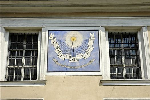 日晷,特写,尼古拉斯,大教堂,卢布尔雅那,斯洛文尼亚