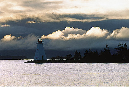 灯塔,布雷顿角岛,新斯科舍省,加拿大