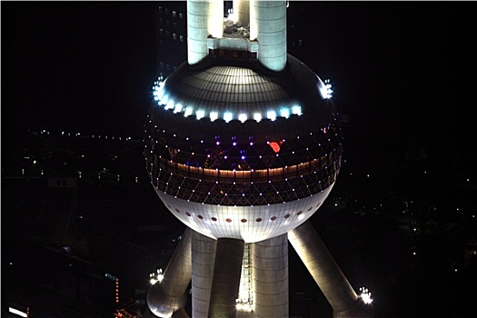 东方明珠塔,夜晚,上海,中国