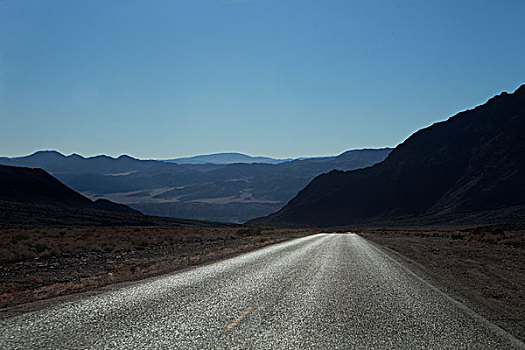 美国,加利福尼亚,死谷,道路,死亡谷国家公园