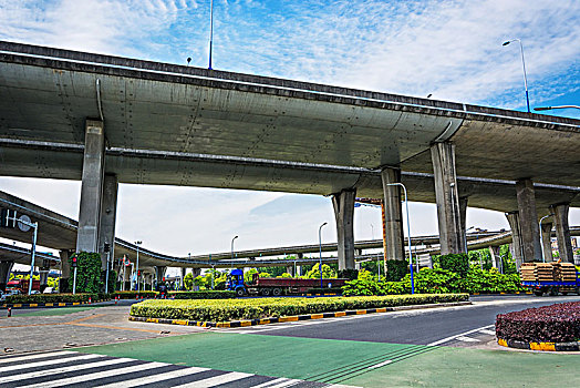 仰视,高架桥,城市