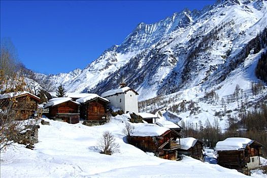 小村庄,瓦莱,瑞士