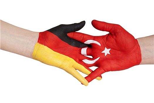 握手,土耳其,德国