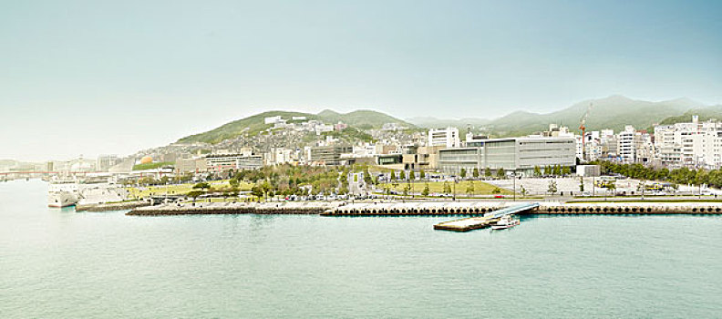 韩国,城市,海边