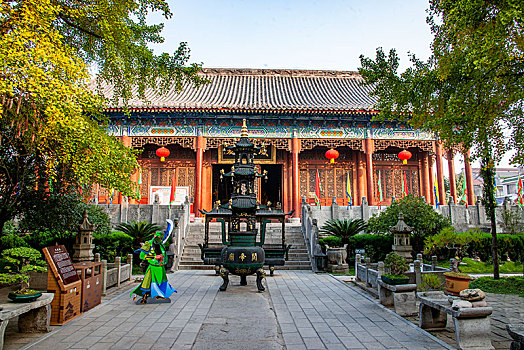湖北荆州关帝庙庭院