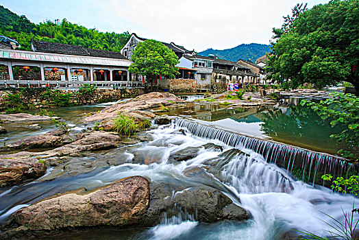 小溪,流水,山泉,村庄,山村