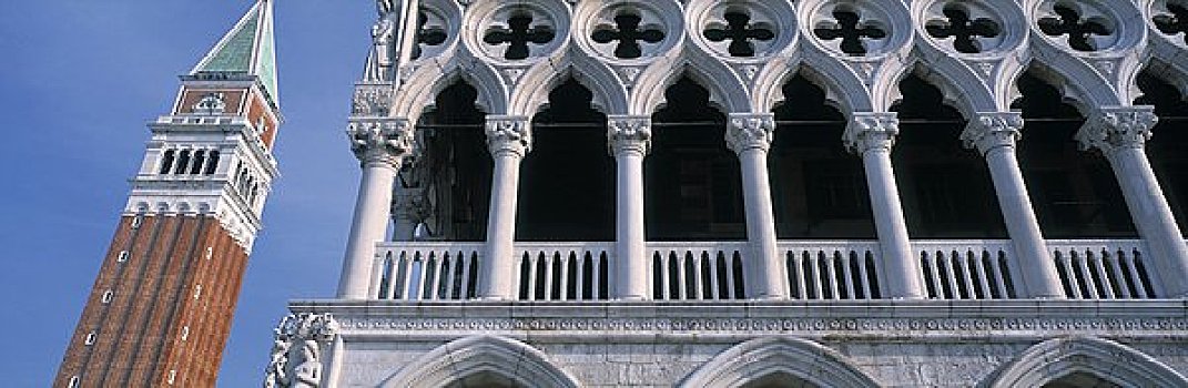 公爵宫,宫殿,钟楼,威尼斯,威尼托,意大利