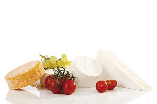 卡门贝软质乳酪,种类,奶酪,西红柿,葡萄