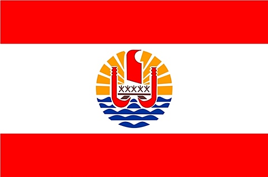 法属玻利尼西亚,旗帜