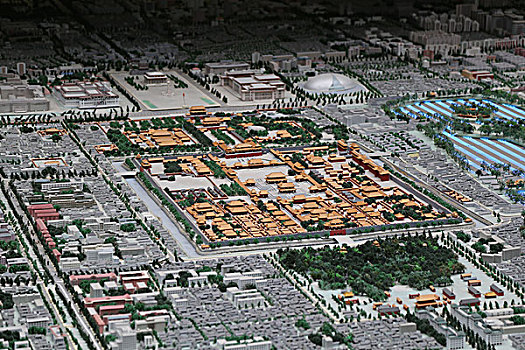 北京市规划展览馆沙盘故宫紫禁城鸟瞰图