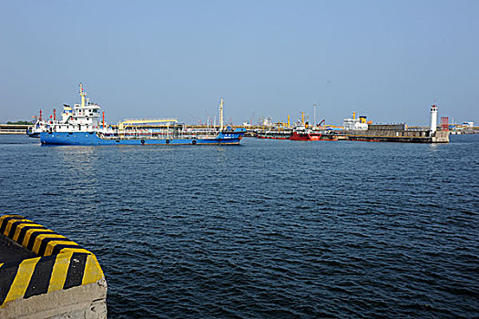 秦皇岛,港口,设施,煤码头,轮船,工业,运输,企业,钢结构,缆桩
