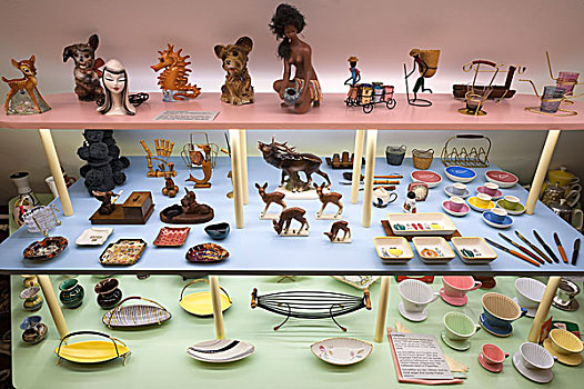 家用器具,20世纪50年代,特别,展示,工业,博物馆,中间,弗兰克尼亚,巴伐利亚,德国,欧洲