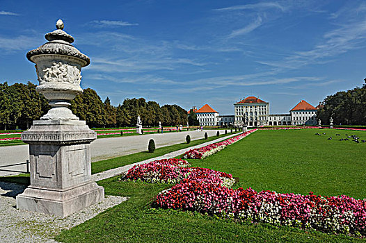 宁芬堡,公园,宫殿,慕尼黑,巴伐利亚,德国,欧洲