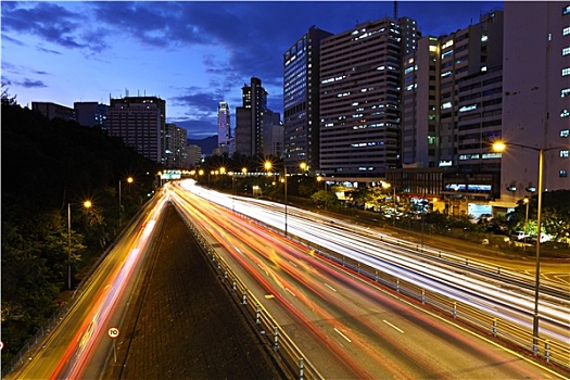 光影,现代,城市,夜晚