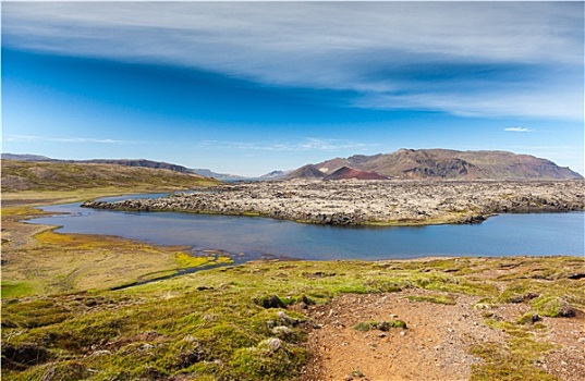 火山地区,湖,冰岛