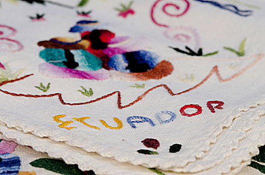 厄瓜多尔,基多,区域,市场,特色,刺绣,纺织品