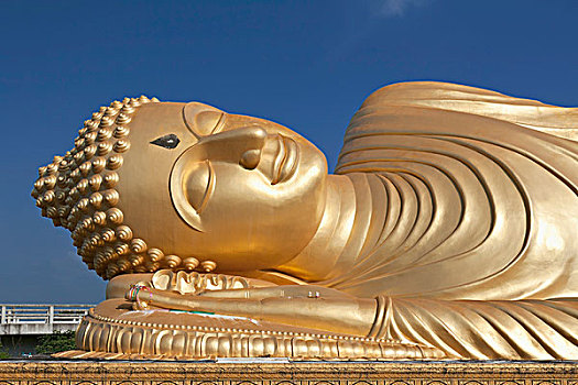 巨大,卧佛,寺院,苏梅岛,省,泰国,亚洲