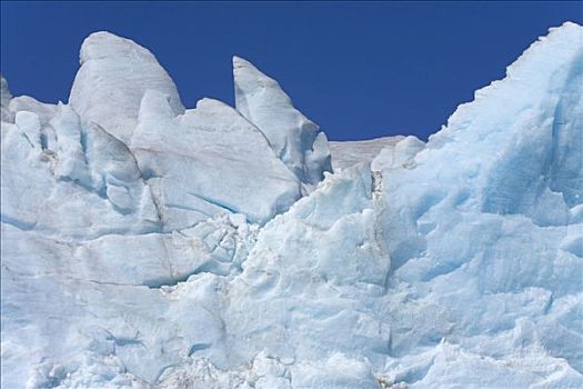 形态,蓝色,冰,缝隙,冰河,南乔治亚,南大洋,南极辐合带