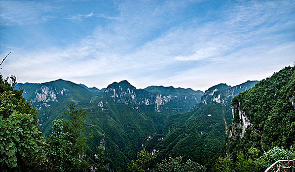 重庆云阳龙缸国家地质公园群山峡谷