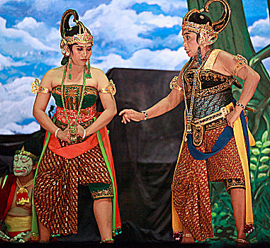 印度尼西亚,爪哇,单独,剧院,表演