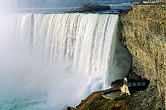 眺望台,仰视,马蹄铁瀑布,尼亚加拉瀑布,安大略省,加拿大