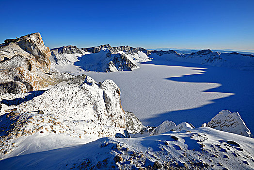 冰雪长白山天文峰