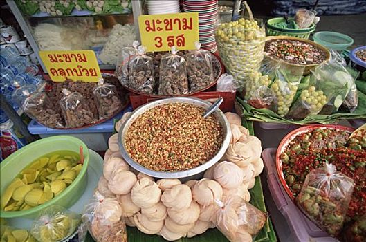 泰国,曼谷,特色,街道,食品摊,展示