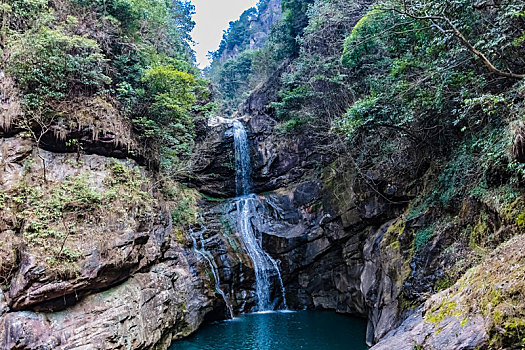 浙江省,天台县,溪流,瀑布,自然景观