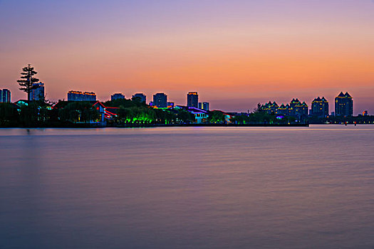苏州工业园区金鸡湖风景