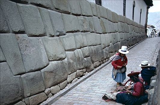 印加,墙壁,库斯科市,秘鲁