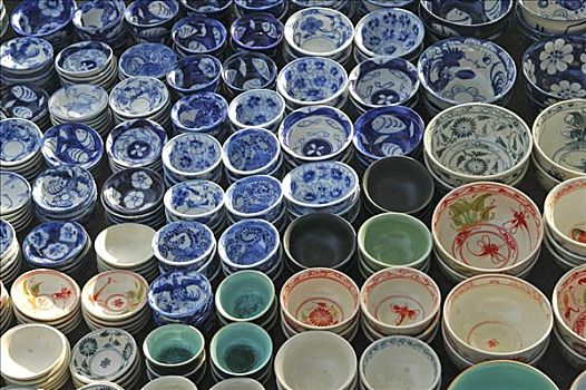 陶瓷,碗,展示,出售,惠安,越南