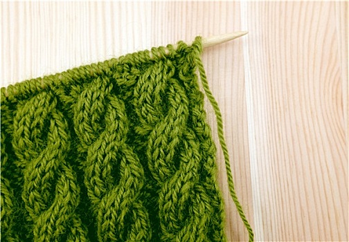 绿色,线缆,编织品,缝合,针