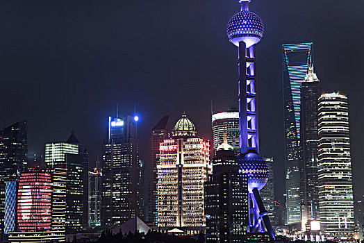 上海夜景,城市风景