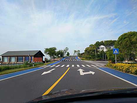 在路上,绿道长廊,道路素材