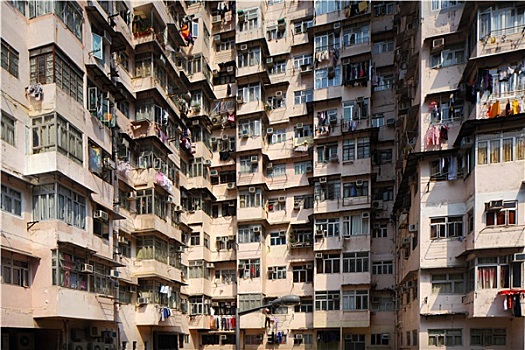 老,公寓,香港