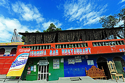 haiti,port,au,prince,colorful,bar,restaurant