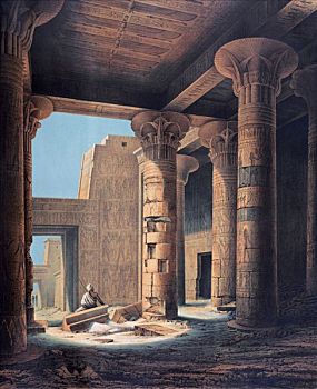 庙宇,埃及,艺术家
