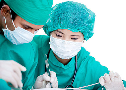 医疗,伙伴,制作,手术,外科手术,设备,病人,地面