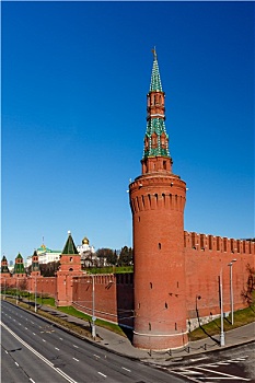 莫斯科,克里姆林宫,墙,塔,俄罗斯