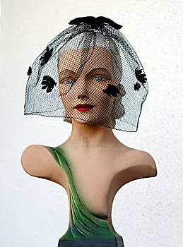 头部,美洲,假人,20年代,艺术装饰,帽子