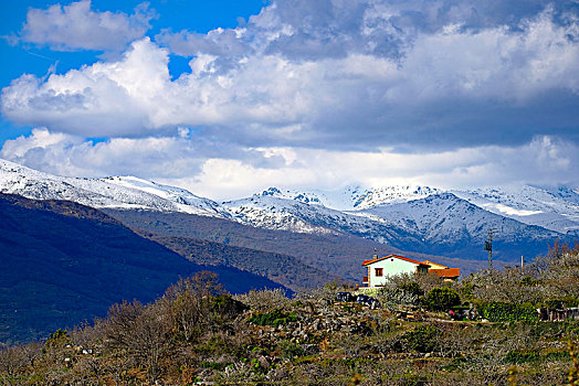 风景,山谷,埃斯特雷马杜拉,西班牙