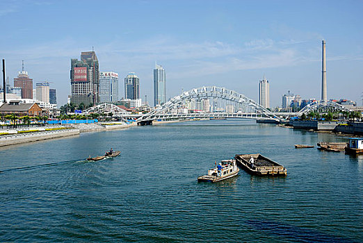 天津海河-直沽桥一带