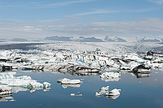 冰,流动,冰山,结冰,湖,泻湖,冰河,冰岛,斯堪的纳维亚,北欧,欧洲
